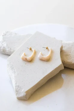 Acetate Square Hoop Earrings
