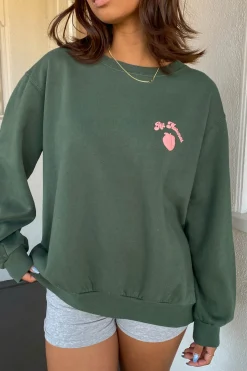 All Natural Puff Print Graphic Sweater