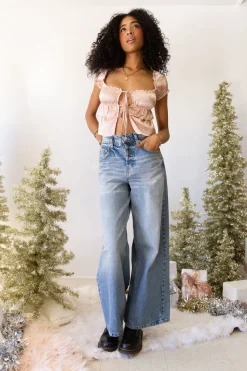 Anika Ultra Wide Leg Jeans by BDG