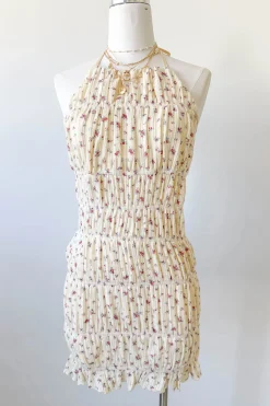 Backless Knit Halter Dress