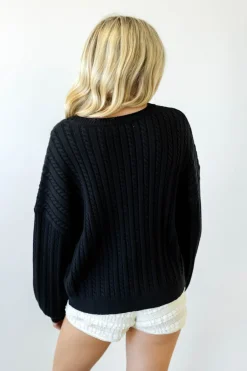 Basic Cable Knit Sweater
