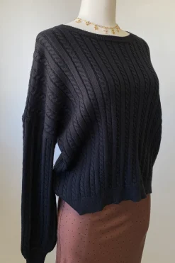 Basic Cable Knit Sweater