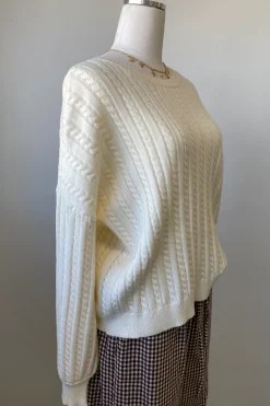 Basic Cable Knit Sweater