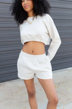 Basic Crop Sweatshirt