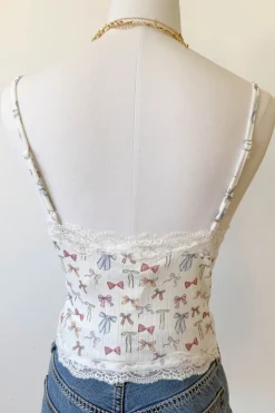 Bow Print Cami Top
