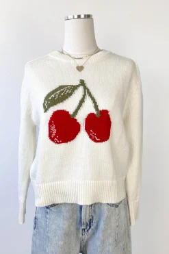Cherry Knit Sweater