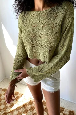 Crochet Long Sleeve Top