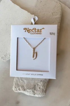 Dainty Letter Pendant Necklace