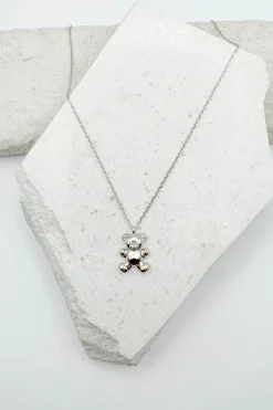 Dainty Teddy Bear Necklace