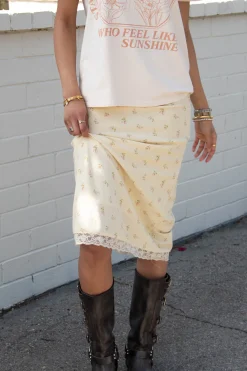 Ditsy Floral Midi Skirt