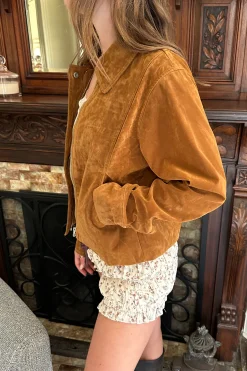 Faux Suede Jacket