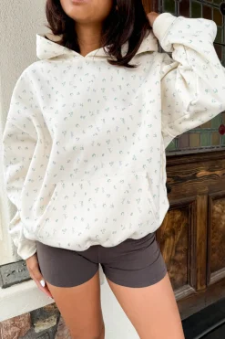 Floral & Bow Print Hoodie