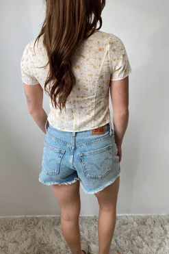 Floral Button Up Top