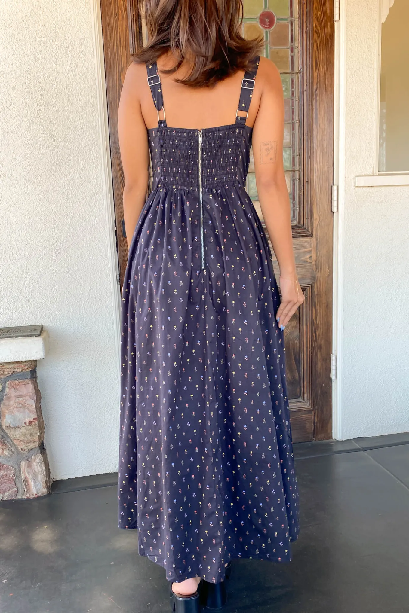 Floral Corset Maxi Dress