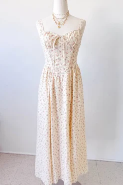 Floral Corset Maxi Dress