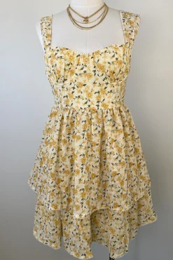 Floral Corset Mini Dress
