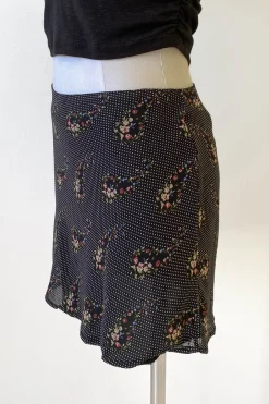 Floral Paisley Mini Skirt
