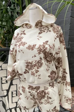 Floral Print Hoodie