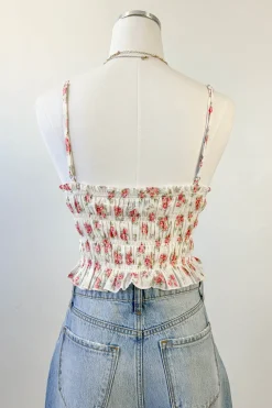 Floral Smocked Cami Top