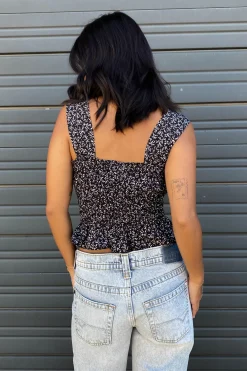 Floral Smocked Cami Top