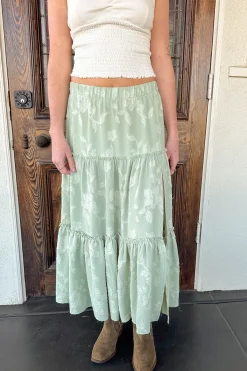 Floral Tiered Skirt