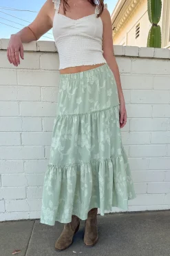 Floral Tiered Skirt