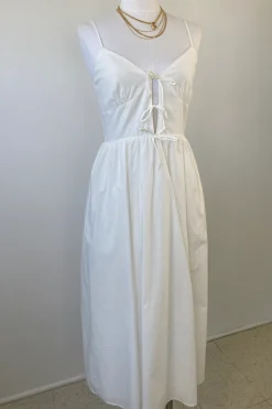 Front Tie Midi Dress