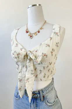 Front Tie Sleeveless Top