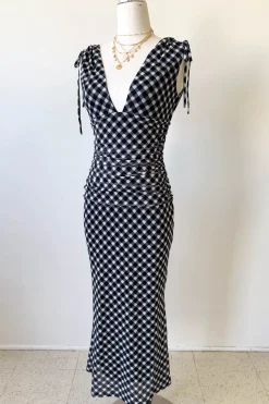 Gingham Maxi Dress