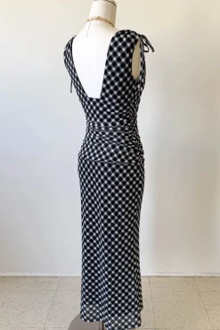 Gingham Maxi Dress