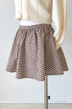 Gingham Mini Skirt