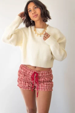 Gingham Ruffled Bloomer Shorts
