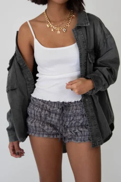 Gingham Ruffled Bloomer Shorts