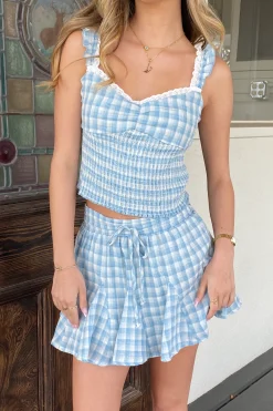 Gingham Short Skort