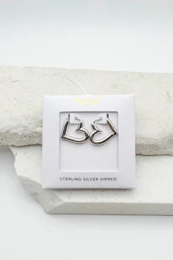 Heart Hoop Earrings