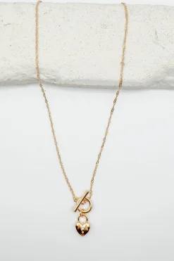 Heart Lock Pendant Necklace