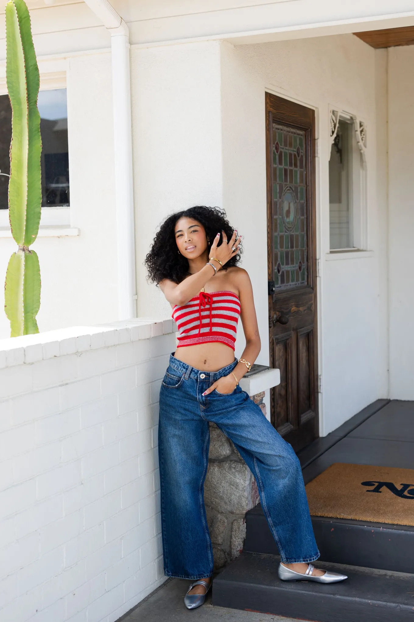 Jaya Vintage Denim Wide Leg Jeans by BDG