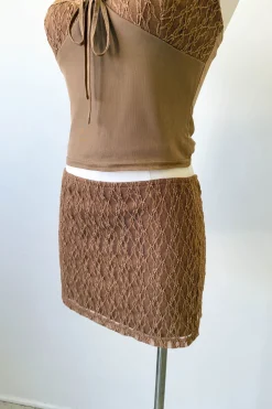 Lace Mini Skirt