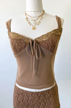 Lace Trim Cami Top
