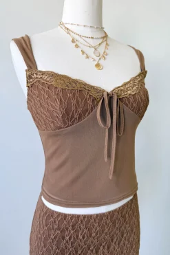 Lace Trim Cami Top