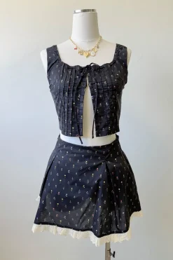 Lacey Layered Mini Skirt