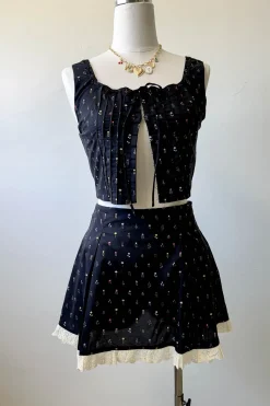 Lacey Layered Mini Skirt