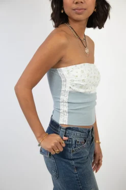Lacey Pointelle Tube Top