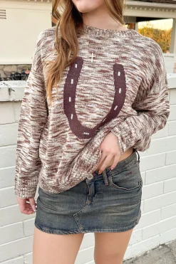 Lucky Horseshoe Sweater