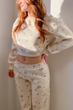 Martini Crop Sweatshirt