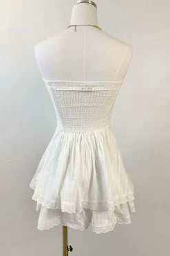 Mini Ruffled Strapless Dress