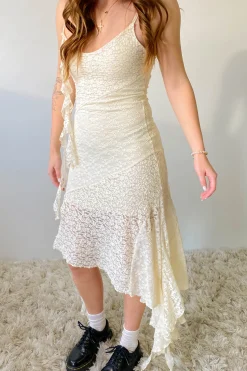 Mixed Media Midi Dress
