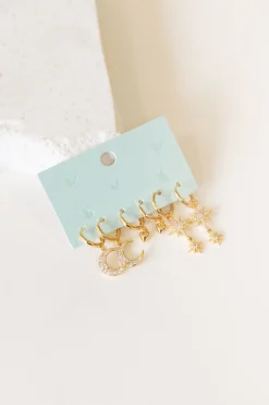 Moon & Stars Earring Set
