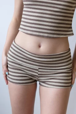 Natural Striped Shorts
