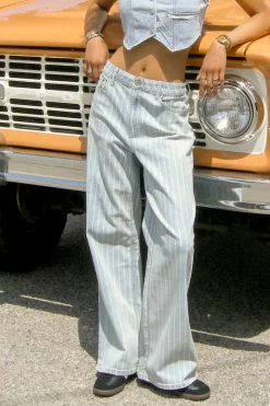 Nectar Premium Denim: Striped Baggy Jeans